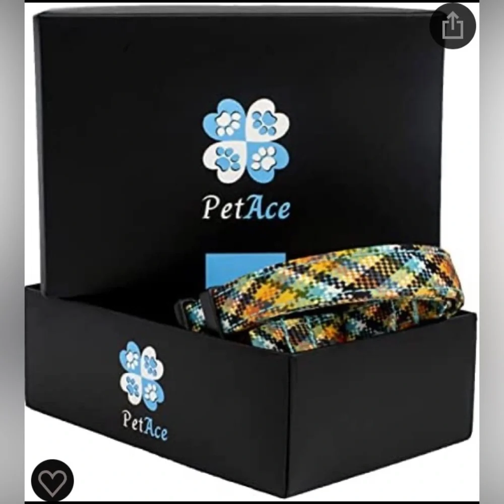 NWT 2pc PetAce pet collar and Keychain set. Blue/Orange and Red/Blue size XS